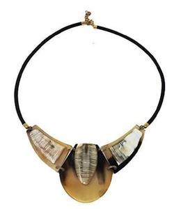 Collier en corne naturelle de qualité classique moderne pour femmes, style religieux, prix, bijoux naturels à bas prix, look luxueux - Product Image 2