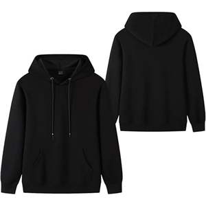 Sweats à capuche d'hiver 100% coton pour hommes, sweats à capuche de haute qualité à impression personnalisée - Product Image 1