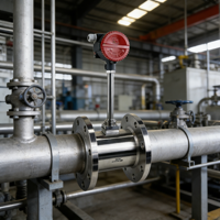 Wide Range VFM Digital Boiler Steam Industrial Water vortex Steam Flow Sensor for Power Plant Measurement