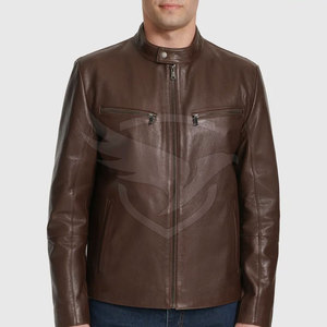 Vestes en cuir fabriquées dans les meilleurs matériaux Vestes en cuir à bas prix Veste d'hiver en cuir pour hommes très vendue - Product Image 1