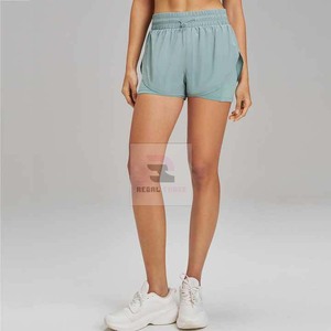 Short de sport unisexe double couche Fitness Running Gym Yoga Shorts avec poche - Product Image 5