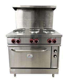 Horno de convección eléctrico de 36 pulgadas con 6 quemadores, elemento sellado, 208 V, trifásico, NSF, tijeras para el cabello, el más demandado. - Product Image 1