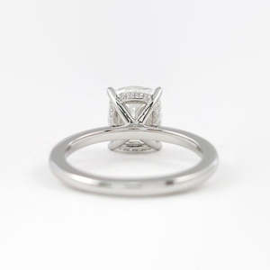 แหวนเพชรโมอิสสีเงิน925พร้อมรัศมีที่ซ่อนหรูหราและมีสไตล์ - Product Image 2