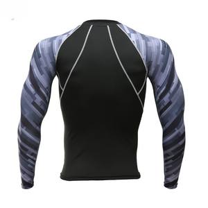 Rashguard de Poliéster para Fitness, Personalizado con Impresión, Transpirable, de Secado Rápido, para MMA, con Logotipo Personalizado, de Alta Calidad para Hombre, Servicio de Diseño Gratuito - Product Image 6