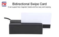 Lector de Tarjetas de Banda Magnética de Doble Cabezal MSR98D con Interfaz USB, Instalación Externa, Lectura Precisa, Indicadores LED y Zumbador