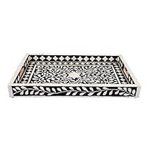 Bandeja de servicio con incrustaciones de hueso puro PREMIUM, decoración de mesa de comedor para el hogar, Hotel y restaurante, suministros calientes - Product Image 4