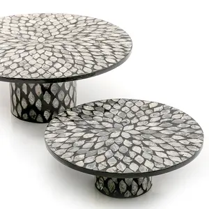 Support de gâteau en nacre pour Occasion, incrustation de nacre, support de gâteau décoratif pour Ramadan Eid Mubarak - Product Image 2