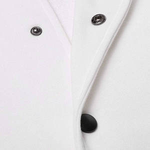 Haute qualité hommes décontracté hiver travail Style vestes laine tissu toile grande taille Letterman OEM Service avec bas quantité minimale de commande - Product Image 4