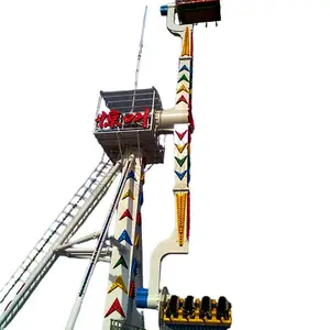 Amusement thrill scream crazy speed booster drop tower adults crazy outdoor park train theme equipment extreme rides amusement