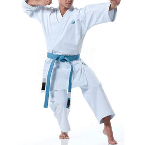 Uniforme personalizado de Karate de calidad superior para hombre Ropa deportiva de algodón Premium Opciones de tamaño de diseño personalizado Ropa de artes marciales OEM - Product Image 3