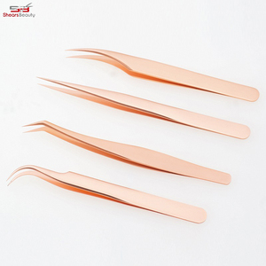 Pinzas Profesionales de Acero Inoxidable de Alta Calidad para Volumen de Pestañas, Pinzas Puntiagudas para Extensión de Pestañas, Servicio OEM con Logotipo Personalizado, Belleza - Product Image 3