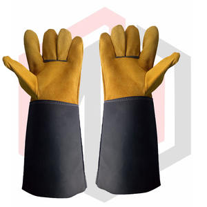 Gants en cuir de vachette Gants de travail Gants de soudage de sécurité en cuir - Product Image 5