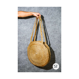 Braided Jute Bag Handmade Eco Friendly Woven Tote Durable Natural Fiber Shopping Handbag Stylish Storage Bags - Product Image 4