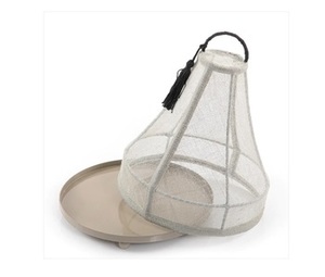 Vente en gros grand plateau de service rond en métal et jute idéal pour le restaurant cuisine plateau alimentaire de l'Inde fabricant - Product Image 2