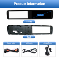 Layar Multimedia Autoabc 12.3 Inch Linux Carplay untuk Mercedes Benz S Class W222 NTG5.0 Wireless CarPlay Android Auto