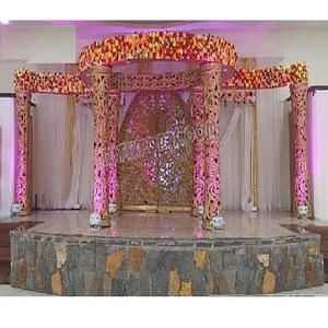 Delizio mandap สำหรับห้องโถงแต่งงานฮินดูเสาใยมีค่าสำหรับงานแต่งงานเอเชียอินเดีย delizio mandap - Product Image 1