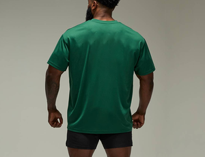 Camiseta Deportiva Ajustada de Punto para Hombre, Estilo Europeo, Precio de Fábrica, Elástica, para Entrenamiento, Fitness, Deporte, Lisa - Product Image 6