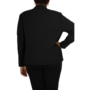 Blazer Mare Pour Toi Azzurro con Nucleo Intrecciato, Taglia 22W, Decorazione con Bottoni e Ricami, Motivo Tinta Unita e Stampato - Product Image 2