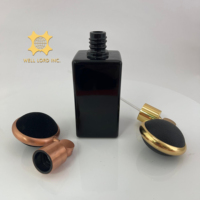 Flacons atomiseurs de parfum uniques en aluminium-plastique avec bouchon à vis anti-déversement, design et couleur personnalisables, OEM/ODM disponible sur mesure