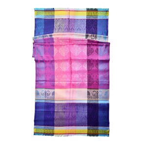 Benedetto - Chal de Seda Modal Largo y Elegante para Verano, con Diseño Paisley, Tejido Jacquard, Sin Tintes AZO, Tradicional - Product Image 3