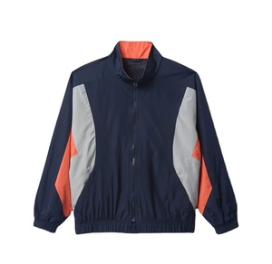 Vestes de sport coupe-vent pour hommes Doublure en polyester imperméable Coupe-vent avec décoration de broderie en blocs de couleur pour la randonnée la course à pied - Product Image 5