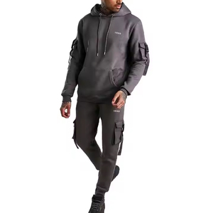 ชุดวอร์มผ้าคอตตอนฟลีซสำหรับผู้ชายชุดวอร์มผ้าคอตตอนพิมพ์ลายไซส์ XXL แบบลำลองสำหรับฤดูหนาว - Product Image 1