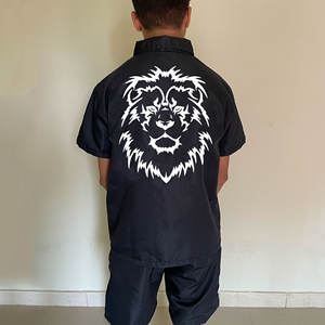 Ensemble de vêtements de sport pour homme, respirant, imprimé, fin, à séchage rapide, avec haut à manches courtes et short de sport - Product Image 2