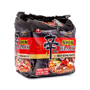 NONGSHIM SHIN RAMYUN NOUDELS NOIRS 120gr 16 PAQUETS (4X4) Prêts à Consommer - Product Image 2