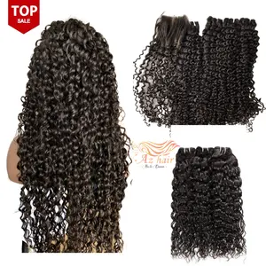 Hot Texture Bouncy Water Curly Weft Hair Extensions Remy Human Hair From Vietnamese Wholesale Supplier