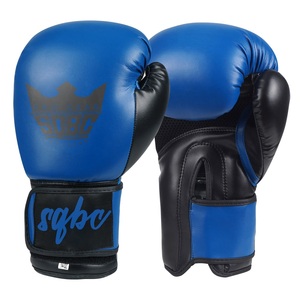 Vente en gros gants de boxe noirs de haute qualité de 12oz gants de boxe professionnels adultes à lacets en cuir gagnant logo personnalisé - Product Image 1