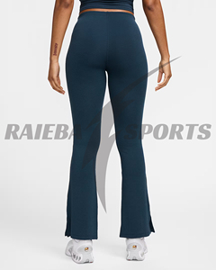 2026 Summer Custom Made Spandex/Nylon High Waist Four-Way Stretch Breathable Eco-Friendly Gym Leggings Women Fitness <b>Flare</b> Yoga - Product Image 3