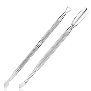 Juego de Empujador y Cortador de Cutículas, Empujador de Cutículas Triangular, Raspador de Cutículas, Removedor de Cutículas de Acero Inoxidable de Grado Profesional - Product Image 5