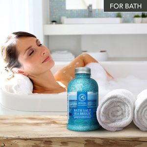 Aromatika Sea Breeze, Sal Marina Natural en Cristales de 600g para Baño con Aceite de Naranja Fresco, Extracto de Caléndula Calmante y Tonificante para la Piel - Product Image 3