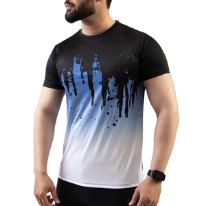 Camiseta moderna para hombre con sublimación, tela de poliéster ligera y transpirable, perfecta para marcas de ropa con estampado personalizado, HECHA POR HS 2027 - Product Image 3