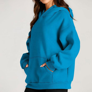 Sudaderas Extra Grandes para Mujer con Logotipo Personalizado en la Parte Delantera, Sudaderas de Invierno Gruesas 100% Algodón, Ropa Urbana Ecológica de Alta Calidad a Buen Precio - Product Image 3