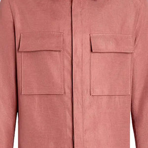 Camisa de Manga Larga de Pana para Hombre, Estilo Minimalista, Color Sólido, Tops Masculinos, Camisa Holgada Informal de Gran Tamaño - Product Image 5