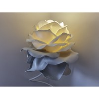 Lampadaire Rose élégant et unique blanc gris argent fleur Accent décor minimaliste lumières accrocheur décor