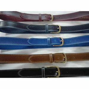 Wholesale Luxury Water Buffalo Cow <b>Leather</b> Belts Vintage Casual Belt Floral Pattern Unique Square Steel Buckle Eco-Friendly - Product Image 4
