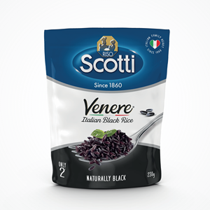 Riz noir Venere à texture moelleuse 230G, grains moyens, céréales complètes, cuisson au micro-ondes en 2 minutes, fabriqué en Italie pour une alimentation saine - Product Image 3