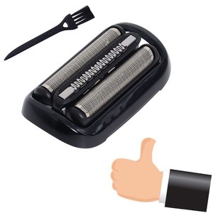 Têtes de rasage de rechange à double lame pour rasoir électrique homme, compatibles avec rasoir rotatif lavable pour le visage, pour utilisation en camping-car - Product Image 1