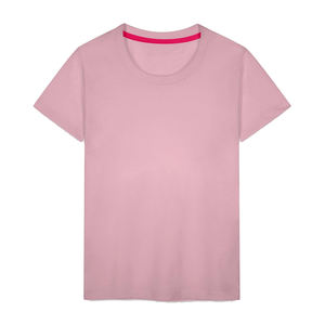 T-shirt d'été en coton lourd surdimensionné unisexe pour enfants Logo personnalisé Couleur unie Col rond T-shirts unis pour garçons - Product Image 3