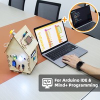 ESP32 IoT Smart Farm Starter Kit para Arduino Programación educación Starter DIY Electronic Robots kit casa de madera