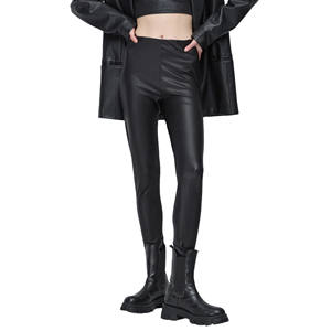 Leggings décontractés pour femmes 100% coton taille mi-haute - Product Image 2