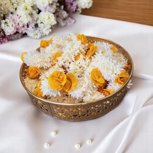 Nikkah Gajra/Mayun Gajra pulsera de dama de honor perfumada boda paquistaní Gajra amarillo Artificial para ocasiones de Año Nuevo de Ramadán - Product Image 2