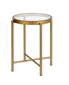Nouvelle arrivée Meubles de salon tendance très exigeants Table d'appoint en métal avec dessus en verre Tables basses attrayantes - Product Image 1
