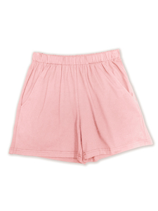 Pantalones cortos de poliéster Premium de cintura alta para mujer de exportación directa de fábrica pantalones cortos a granel teñidos de color sólido - Product Image 3