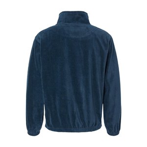 Veste d'université coupe-vent unisexe pour hommes 100% polyester polaire hiver chaud anti-boulochage fermeture éclair Logo tricoté solide doublé - Product Image 4