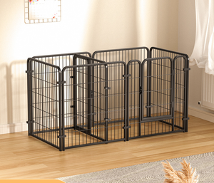 Pannello di recinzione impermeabile resistente penna per giocare a cane per animali domestici realizzato con tubo di acciaio e penna per cuccioli di filo di ferro - Product Image 4