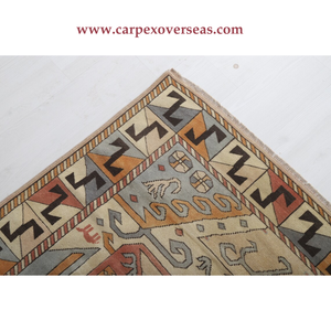 Tapis en laine turque vintage de couleur silencieuse pour la maison, les hôtels, les couloirs, résistant aux taches et aux antimicrobiens - Product Image 2