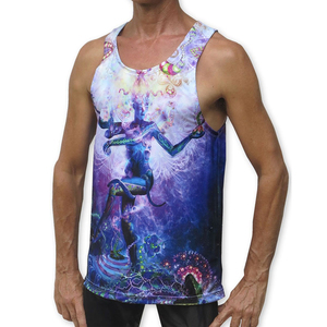 Débardeur athlétique à séchage rapide pour hommes Design abstrait Performance Vest confortable Gym Wear Vêtements d'été en gros - Product Image 3